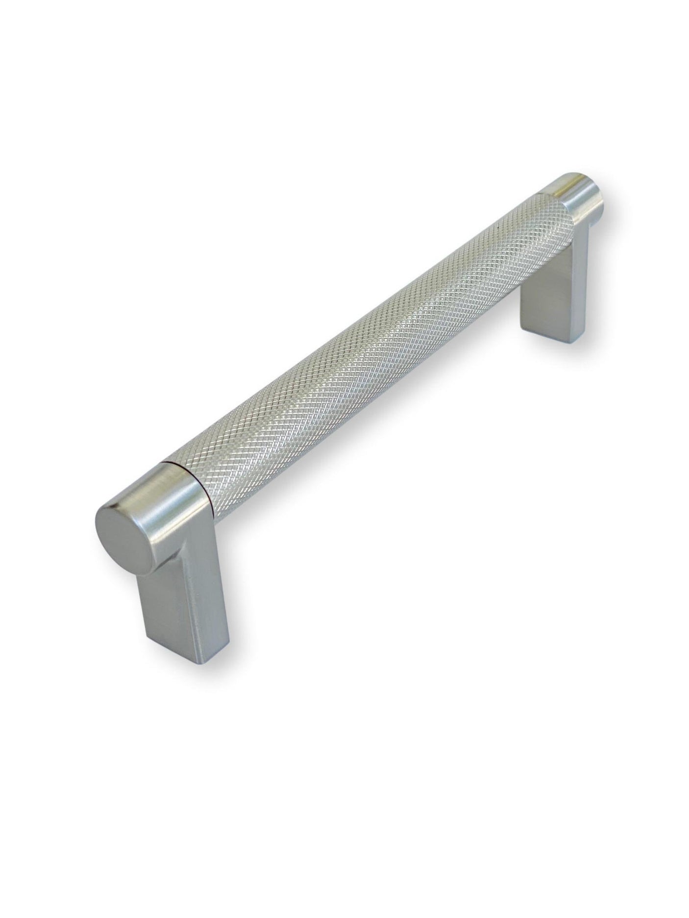 Knurled "U-Shaped" Champagne Bronze and Nickel Drawer Pulls - Forge Hardware Studio