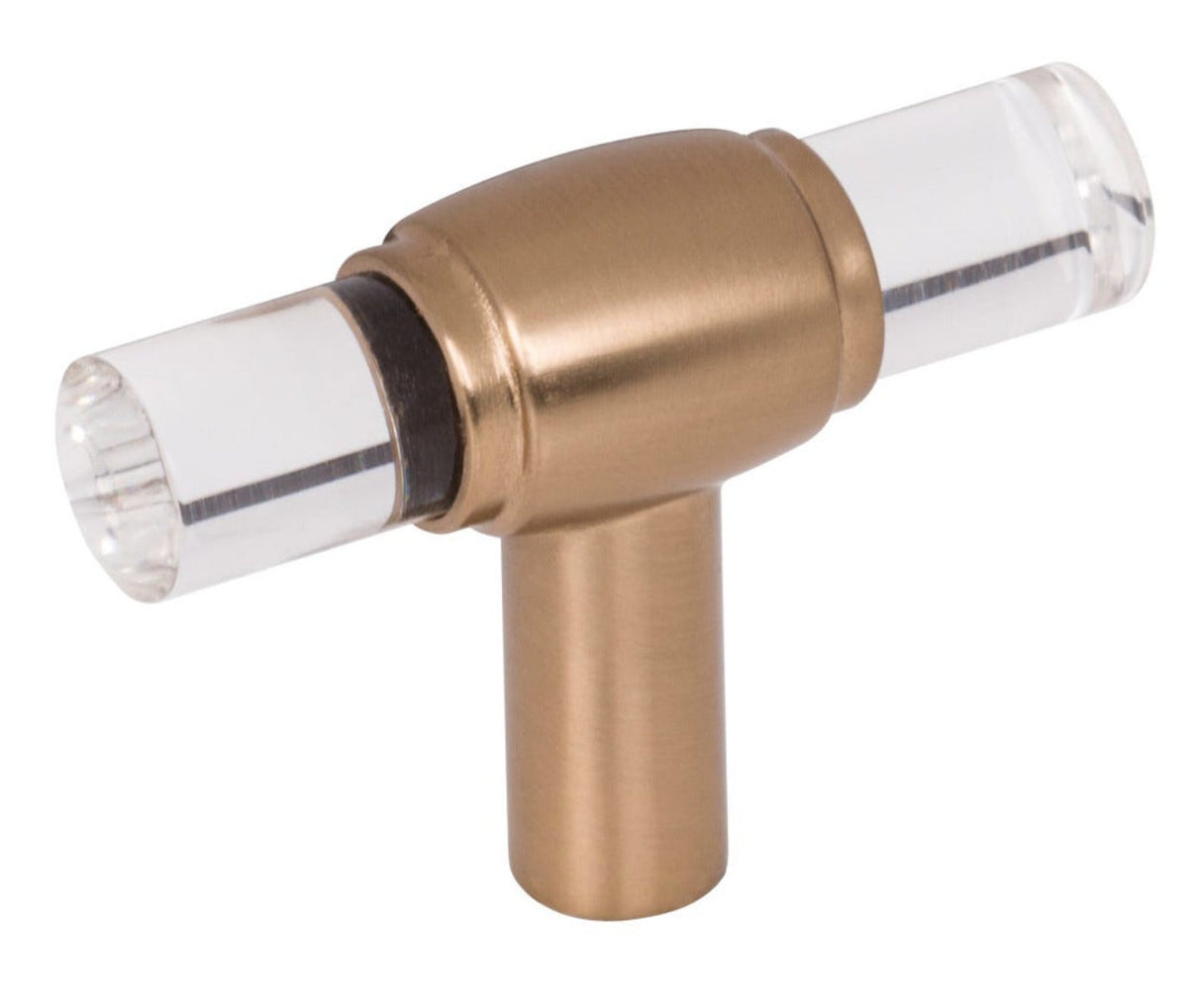 Nash Lucite Champagne Bronze Drawer Pulls and Cabinet Knobs - Forge Hardware Studio