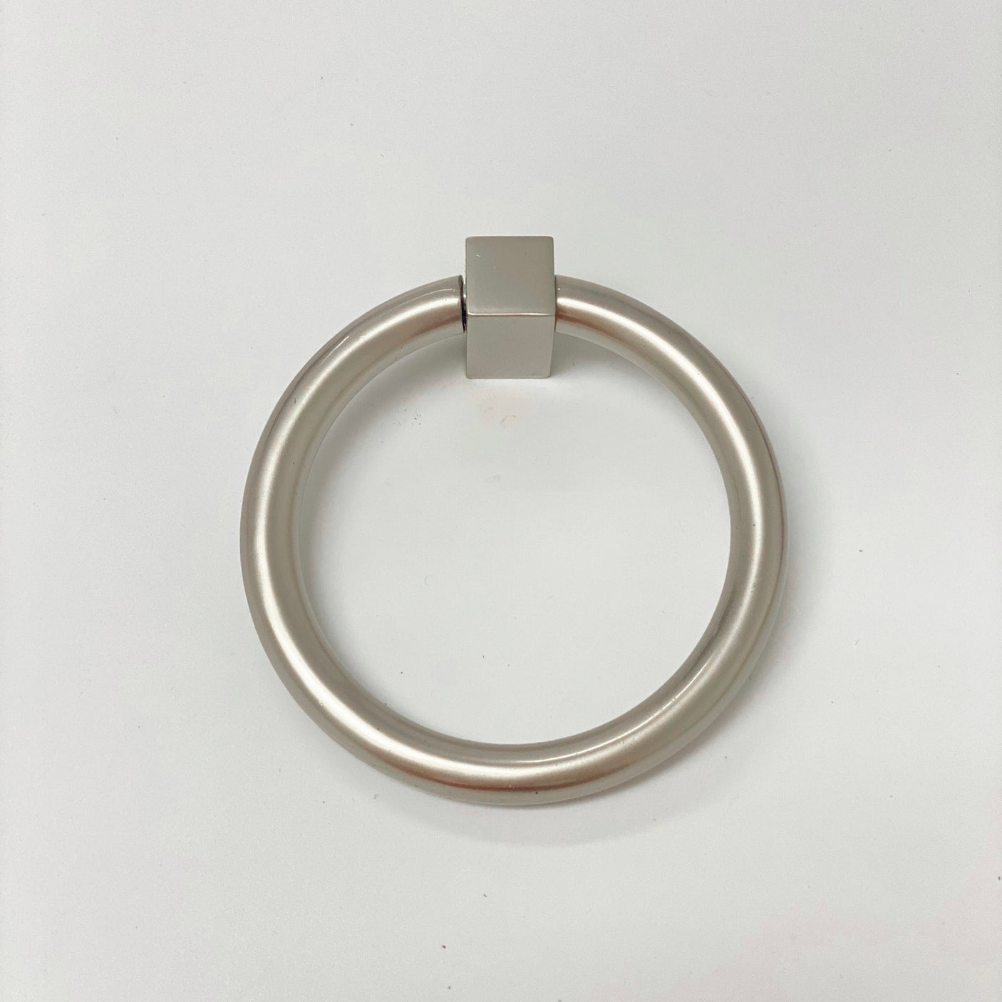 Zimi Round Ring Pull in Satin Nickel - Forge Hardware Studio