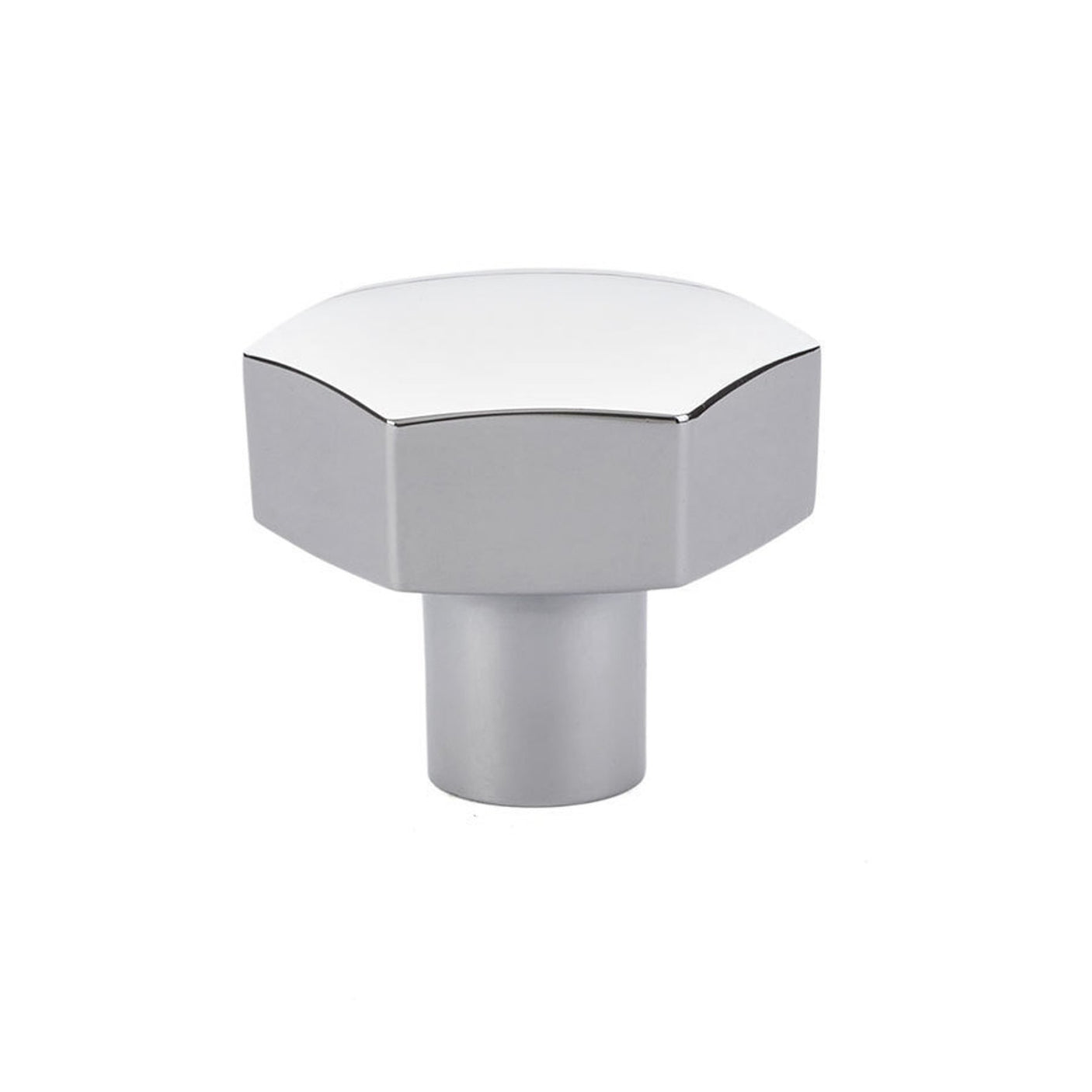 Geometric Polished Chrome "Geo" Cabinet Knobs and Drawer Pulls - Forge Hardware Studio