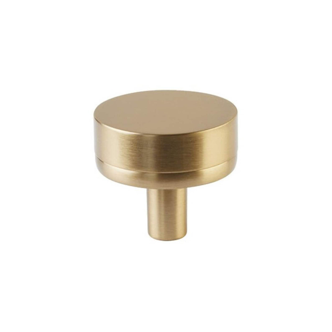 Smooth "Converse No.2" Champagne Bronze Cabinet Knobs and Drawer Pulls - Forge Hardware Studio