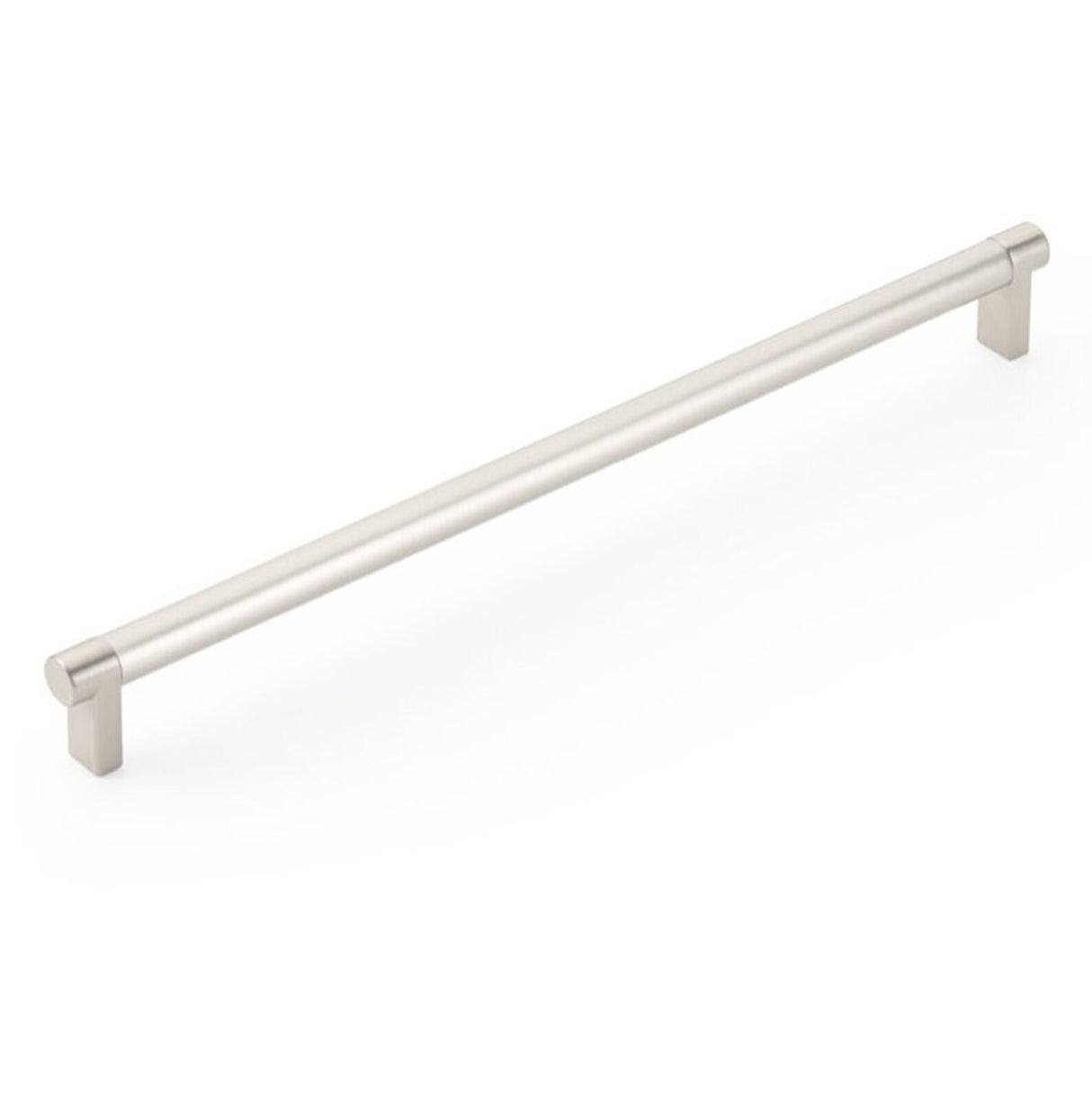 Smooth "Converse No.2" Satin Nickel Cabinet Knobs and Drawer Pulls - Forge Hardware Studio