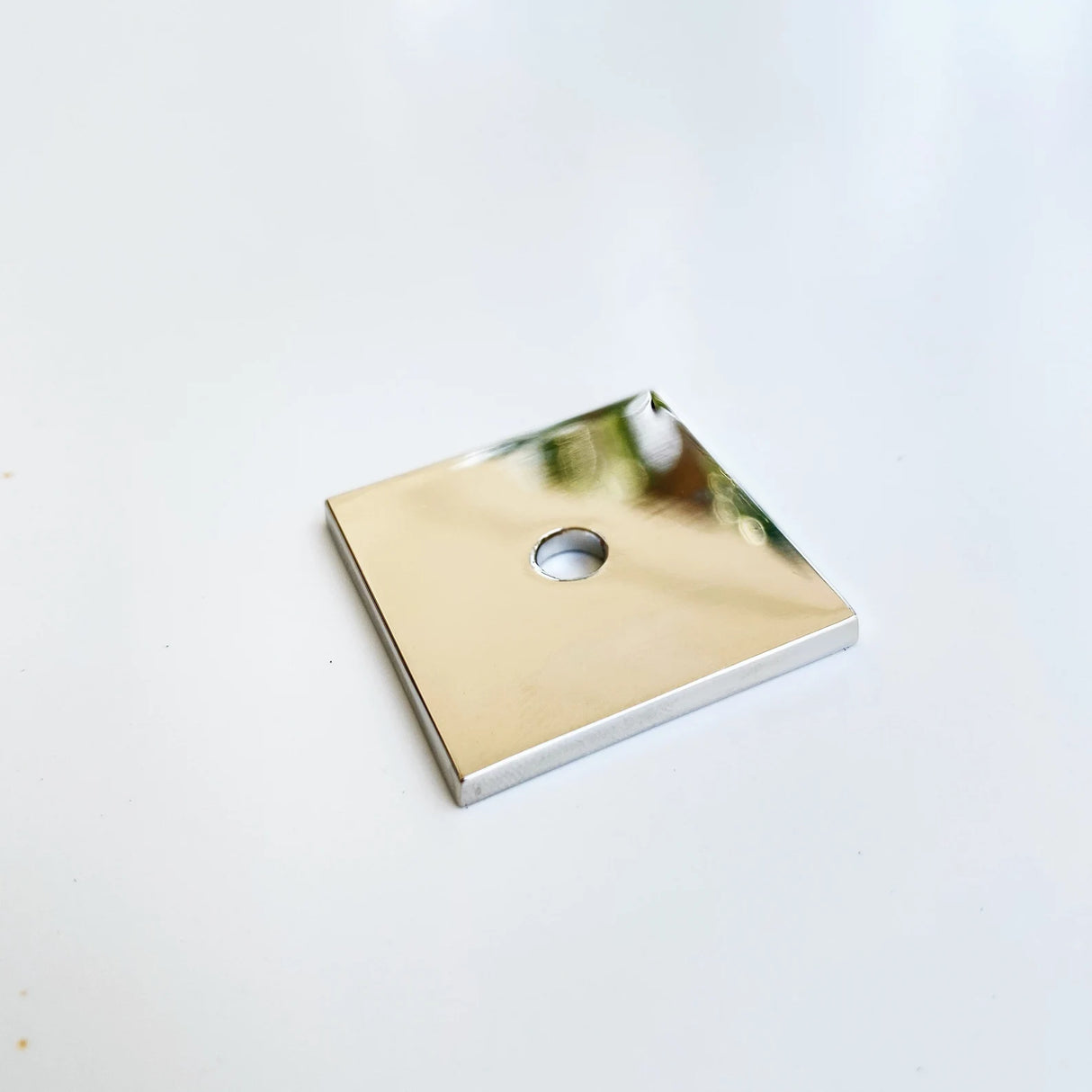 Polished Nickel Backplate 1-1/8” for Cabinet Knobs in Polished Nickel Only - Forge Hardware Studio