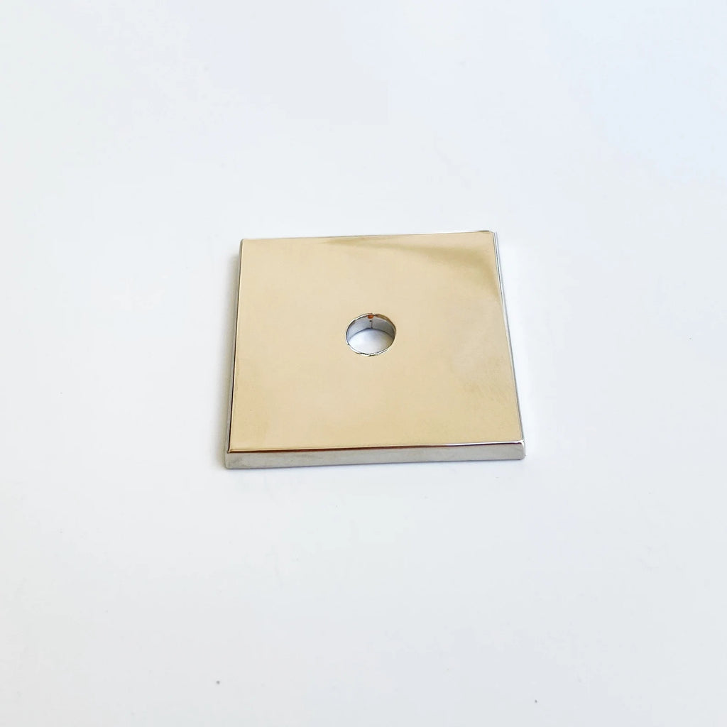 Polished Nickel Backplate 1-1/8” for Cabinet Knobs in Polished Nickel Only - Forge Hardware Studio