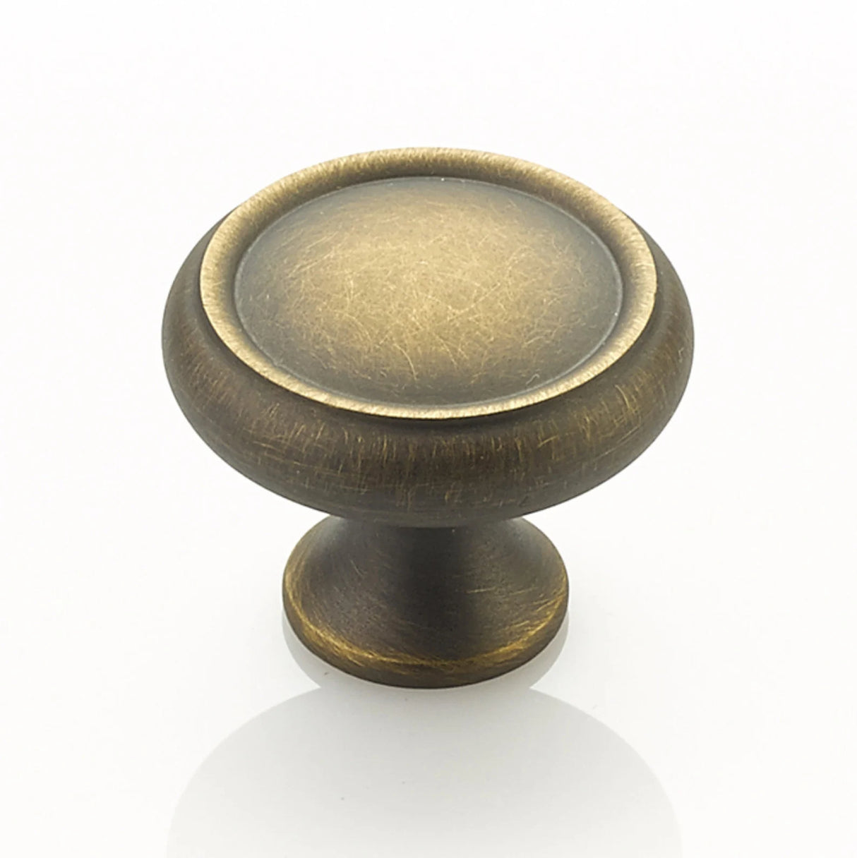 Traditional "Joy" Drawer Pulls in Satin Antique Brass - Forge Hardware Studio