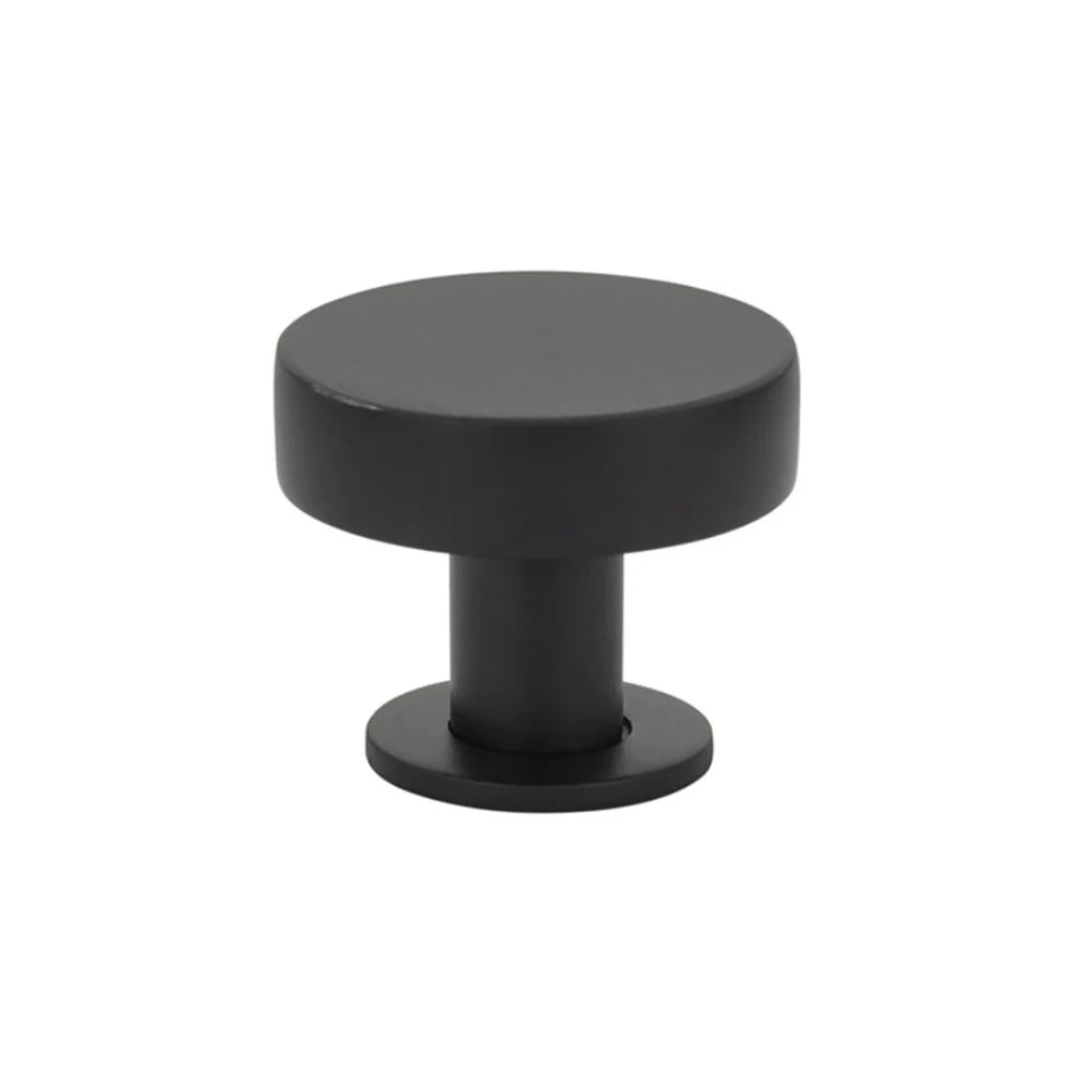 Hope Matte Black Round Cabinet Knob - Forge Hardware Studio