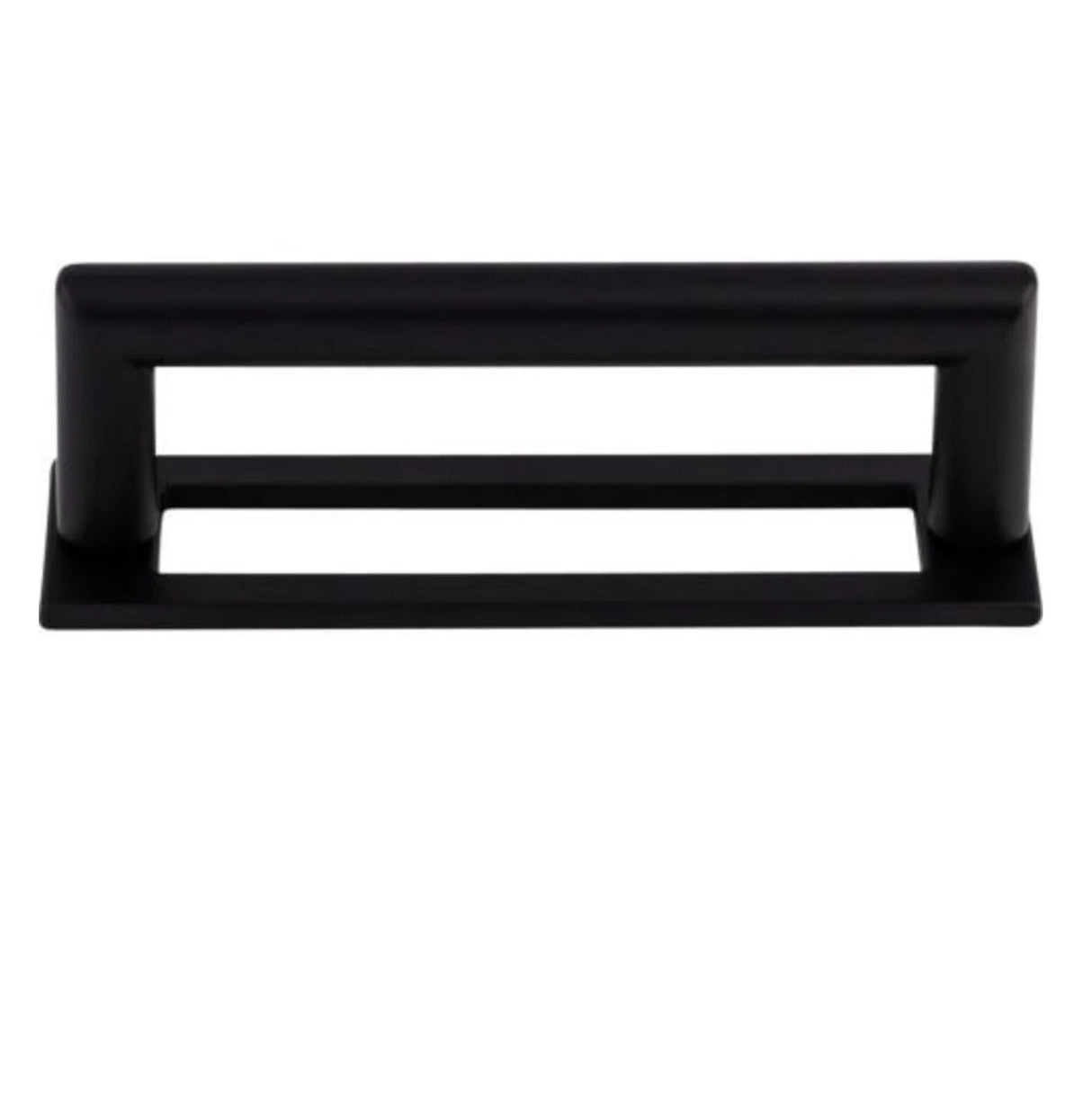 Matte Black "City" Drawer Pulls and Knob with Backplate - Forge Hardware Studio