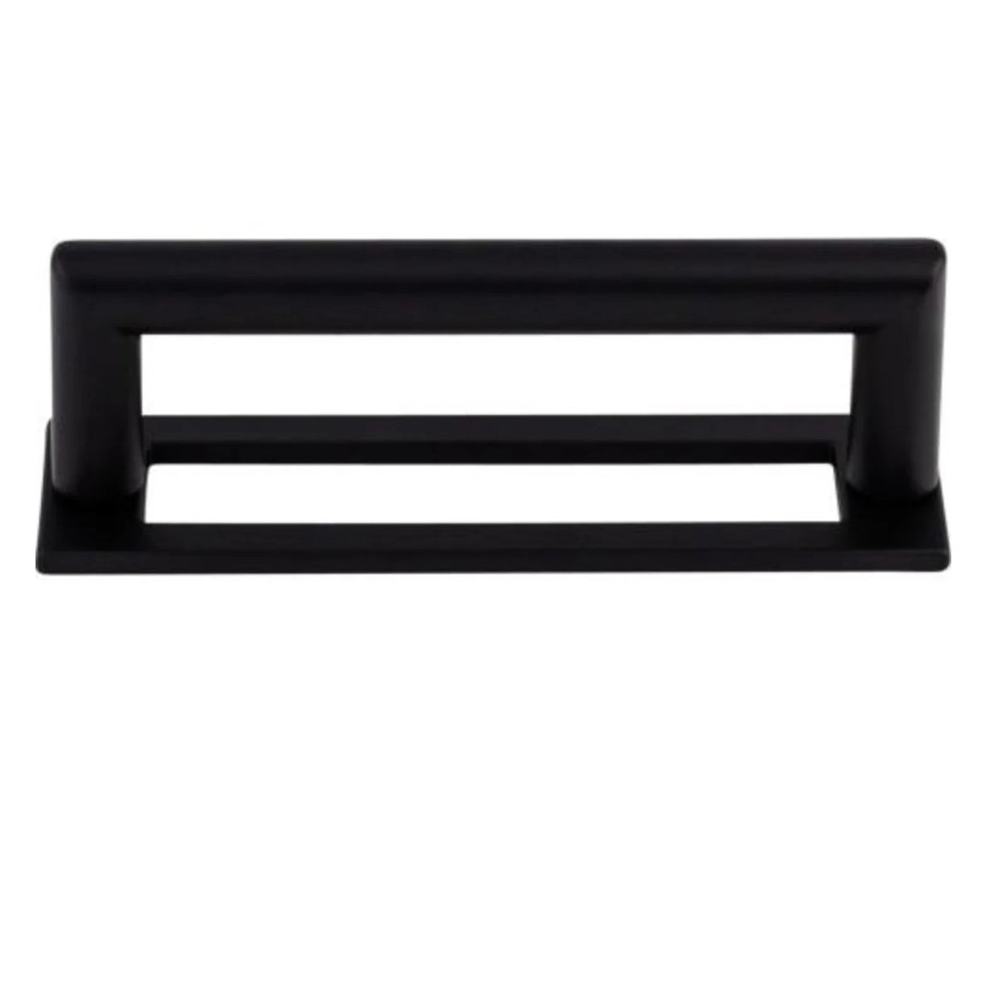 Matte Black "City" Drawer Pulls and Knob with Backplate - Forge Hardware Studio