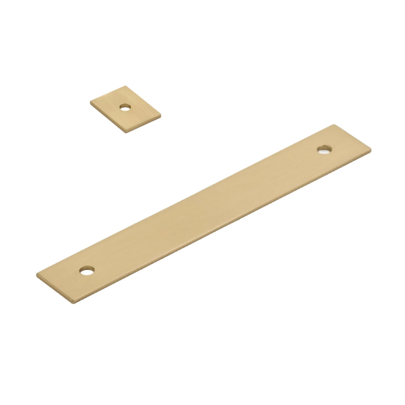 Satin Brass "Maison" Drawer Pull Backplates - Forge Hardware Studio