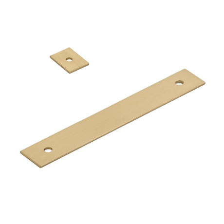 Satin Brass "Maison" Drawer Pull Backplates - Forge Hardware Studio