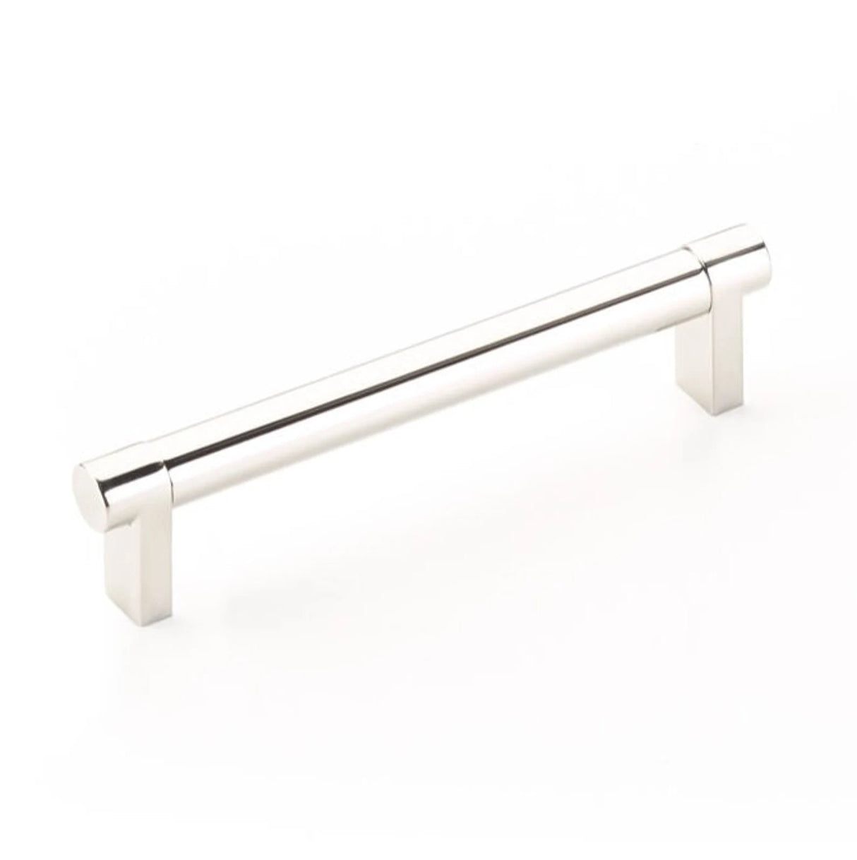 Smooth "Converse No.2" Polished Nickel Cabinet Knobs and Drawer Pulls - Forge Hardware Studio