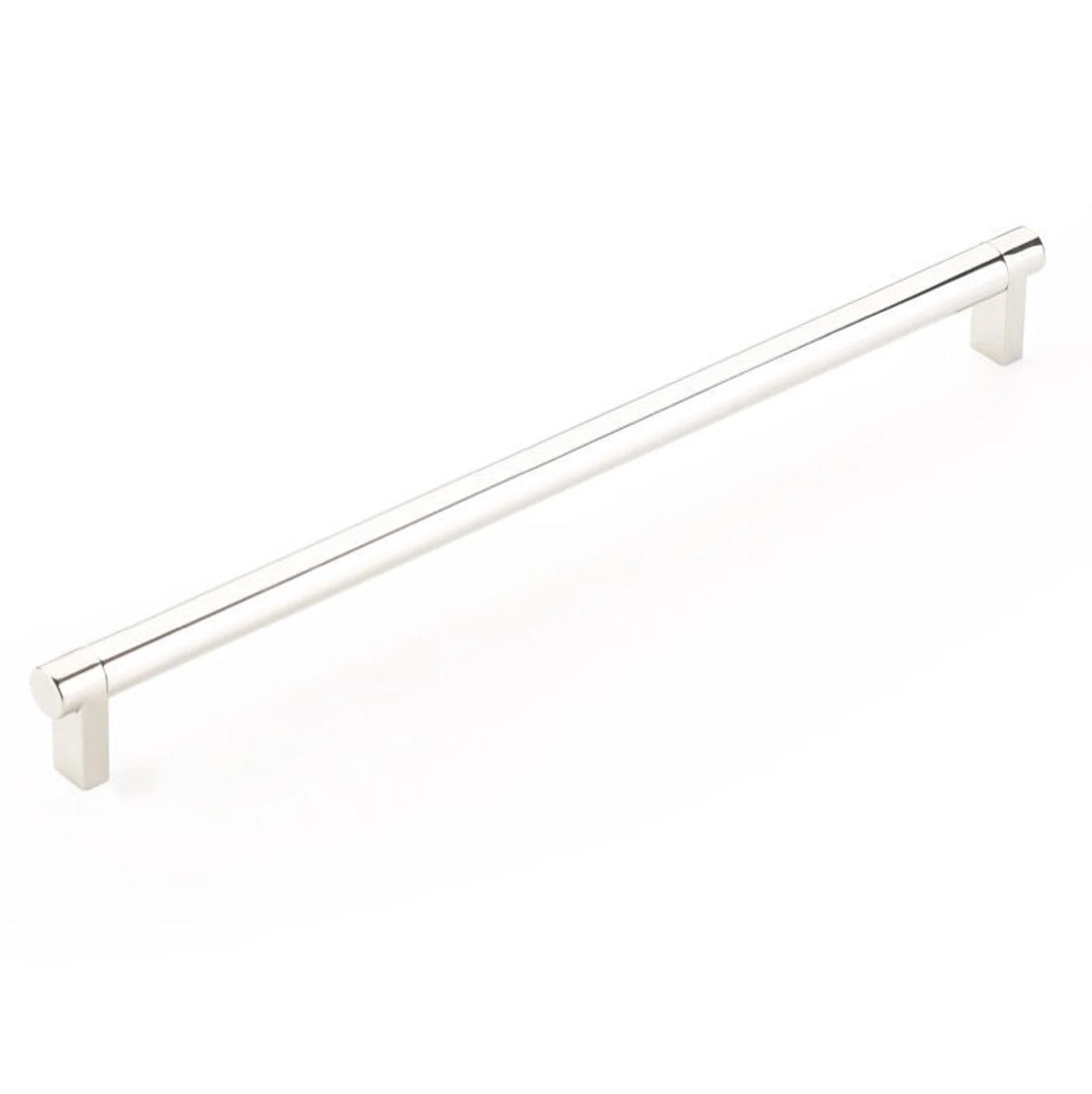 Smooth "Converse No.2" Polished Nickel Cabinet Knobs and Drawer Pulls - Forge Hardware Studio