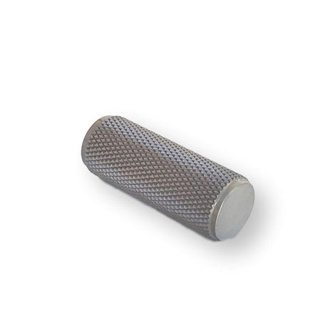 Brushed Nickel Solid "Texture" Knurled Drawer Pulls and Knobs - Brass Cabinet Hardware