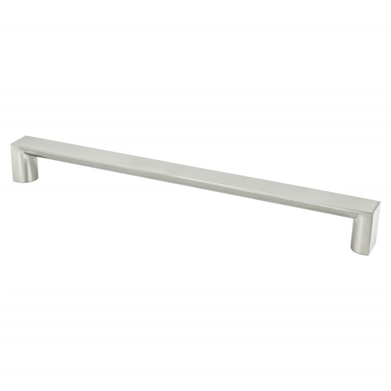 Brushed Nickel "Tila" Wide Drawer Pulls and Knob - Brass Cabinet Hardware