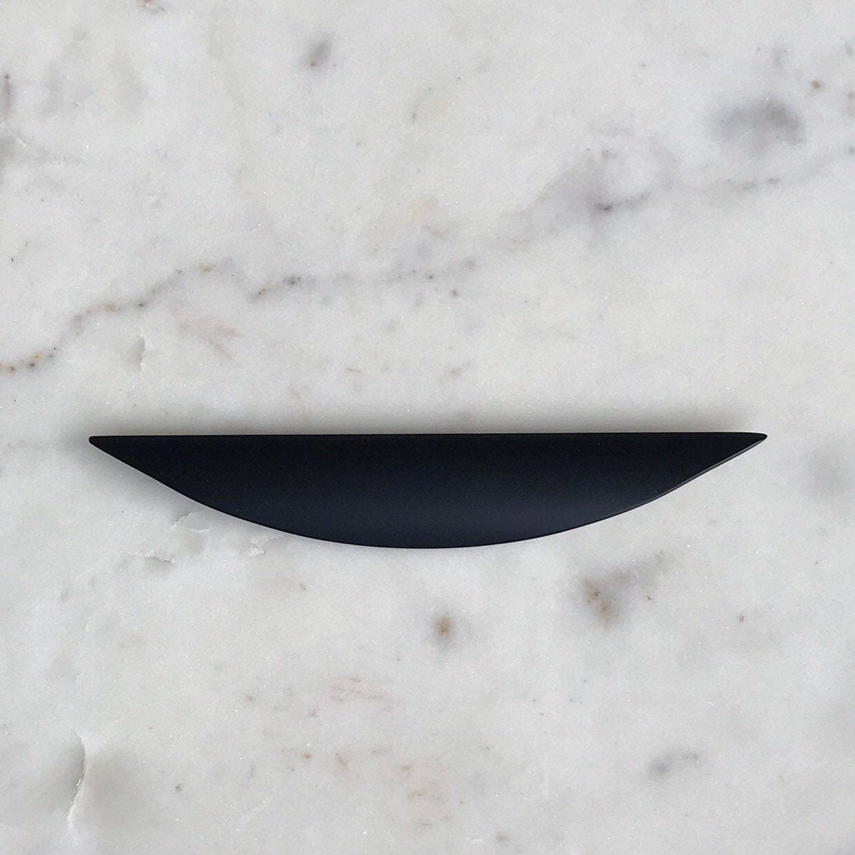 Luna Cabinet Knobs - Matte Black Drawer Pull - Cabinet Handle - Brass Cabinet Hardware