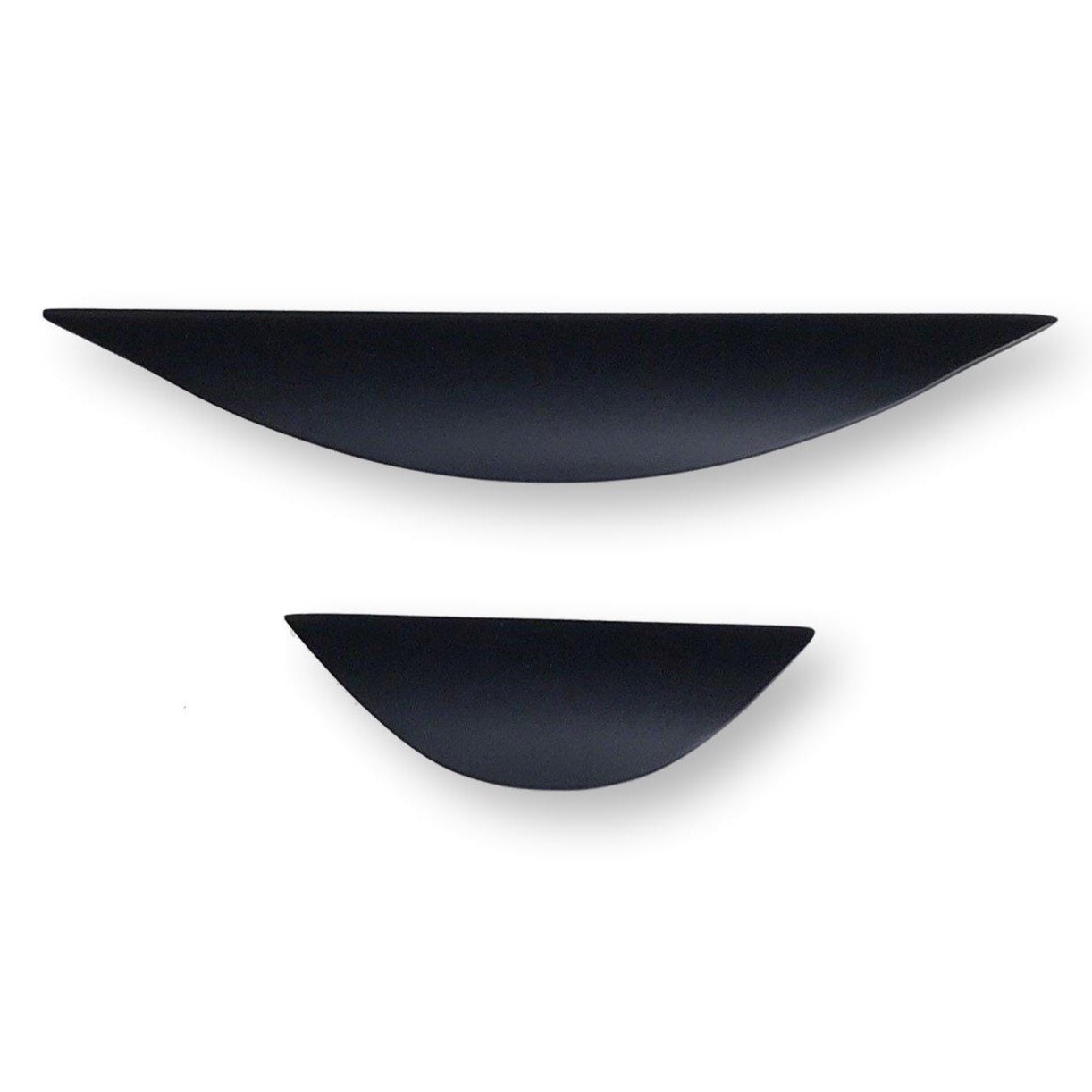 Luna Matte Black Drawer Pull - Cabinet Handle - Forge Hardware Studio