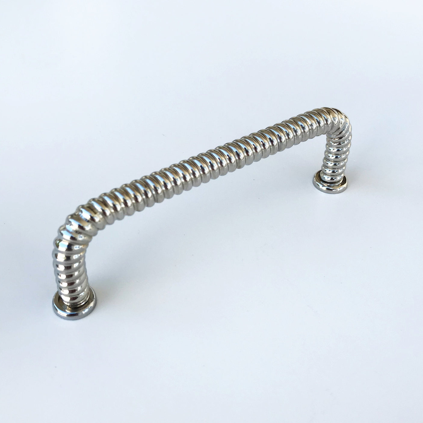 Polished Nickel "Rope" Drawer Pull - Brass Cabinet Hardware