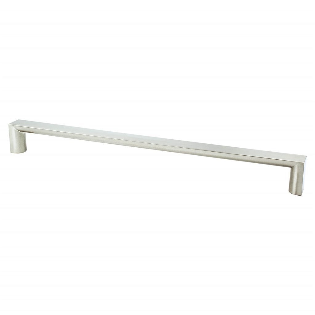Brushed Nickel "Tila" Wide Drawer Pulls and Knob - Brass Cabinet Hardware