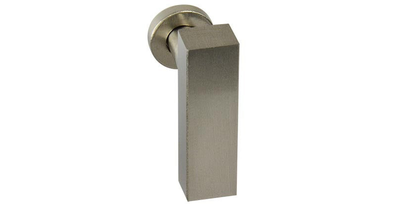 European T-Bar Brushed Nickel Cabinet Knob - Brass Cabinet Hardware
