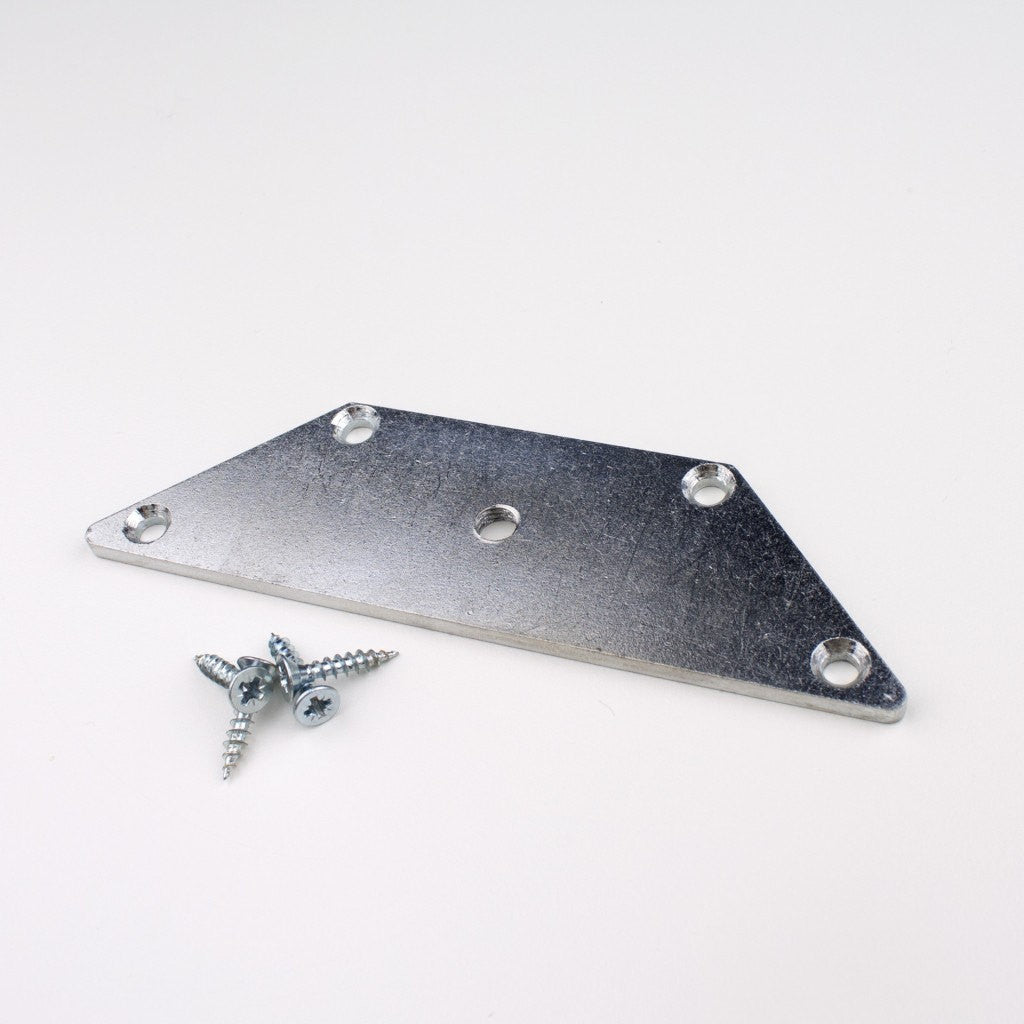 Universal Fitting Plate for Legs - Brass Cabinet Hardware