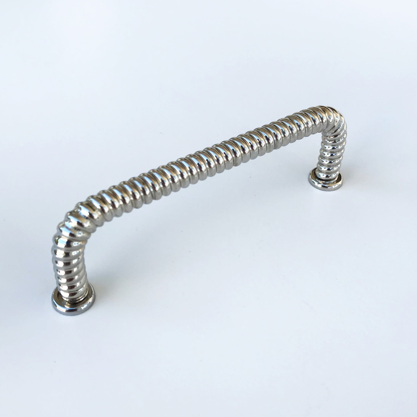 Polished Nickel "Rope" Drawer Pull - Brass Cabinet Hardware