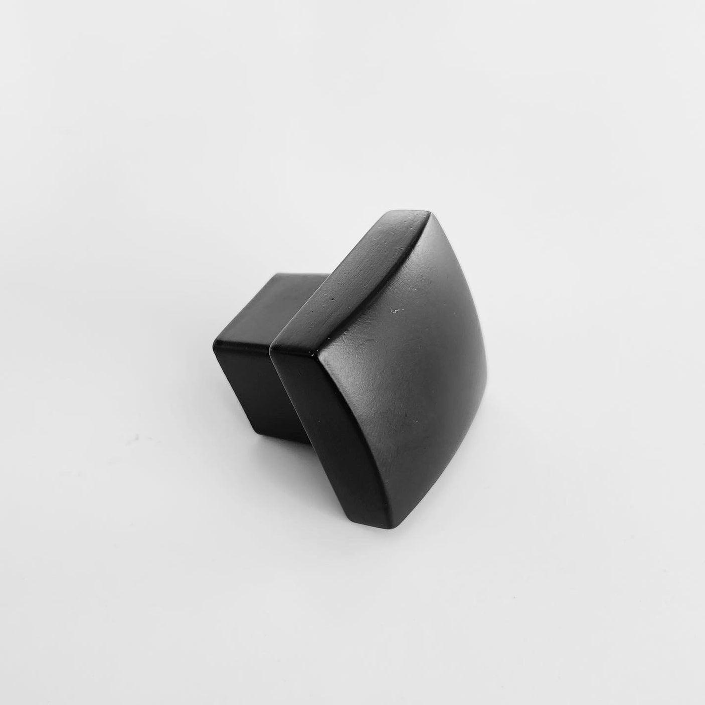 Modern Matte Black "Beam" Drawer Handles and Cabinet Knob - Forge Hardware Studio