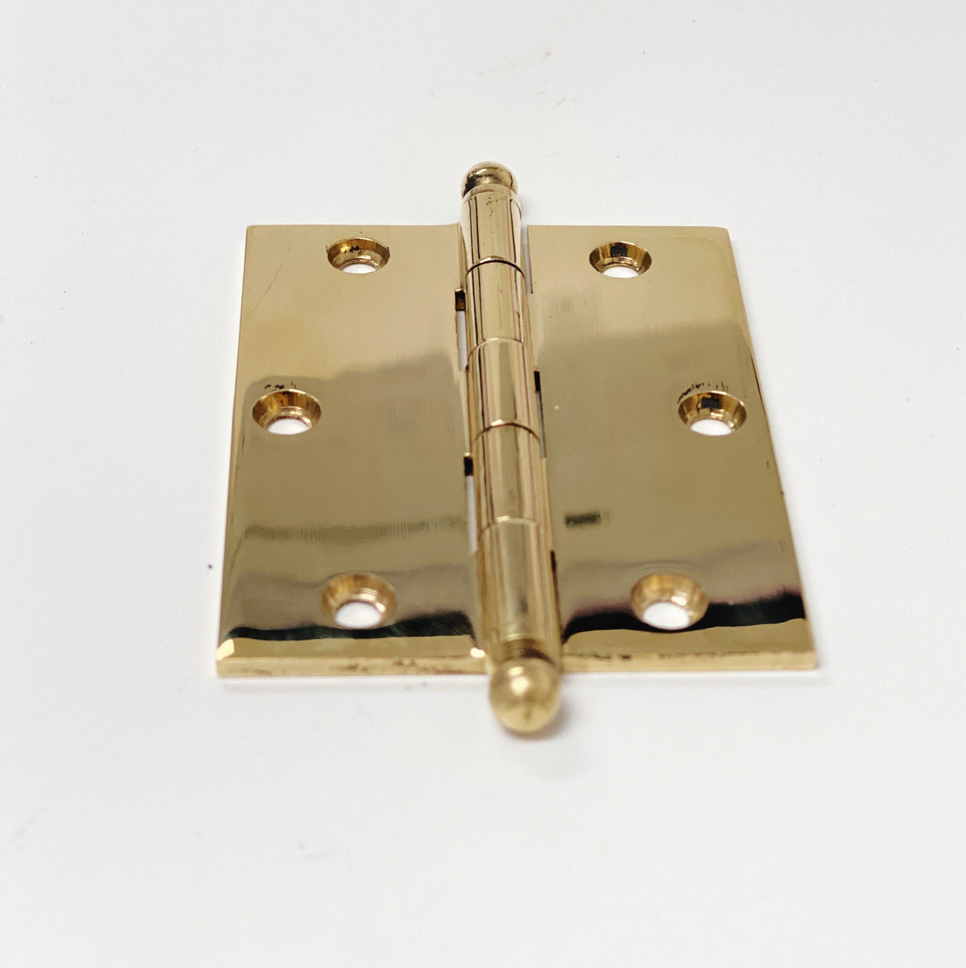 Unlacquered Brass "Eloise" Kitchen Cabinet Hinge - Forge Hardware Studio