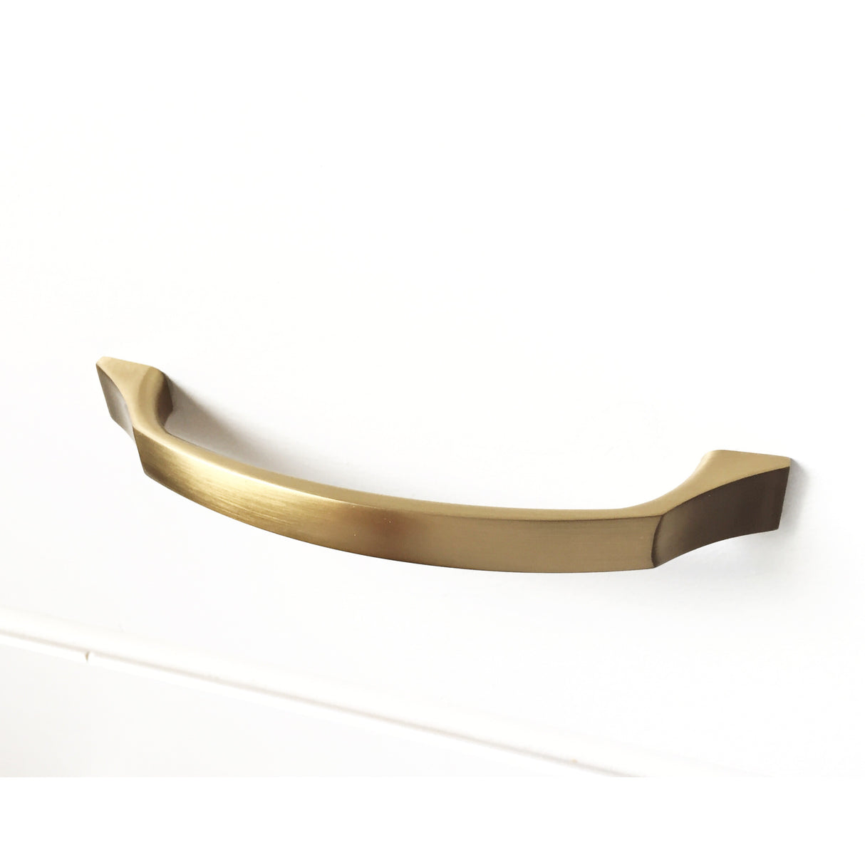 Kelly No.3 Brass 3-3/4" Cabinet Drawer Pull - Kitchen Drawer Handle - Brass Cabinet Hardware
