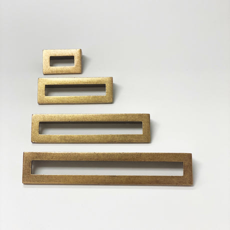 Linea Aged Brass Drawer Pulls - Cabinet Handles - Forge Hardware Studio