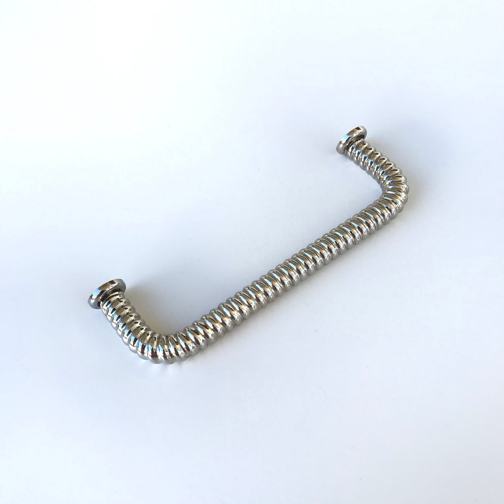 Polished Nickel "Rope" Drawer Pull - Brass Cabinet Hardware 