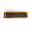 Recessed Large Antique Brass Drawer Pulls - Closet Door and Drawer Handle - Brass Cabinet Hardware