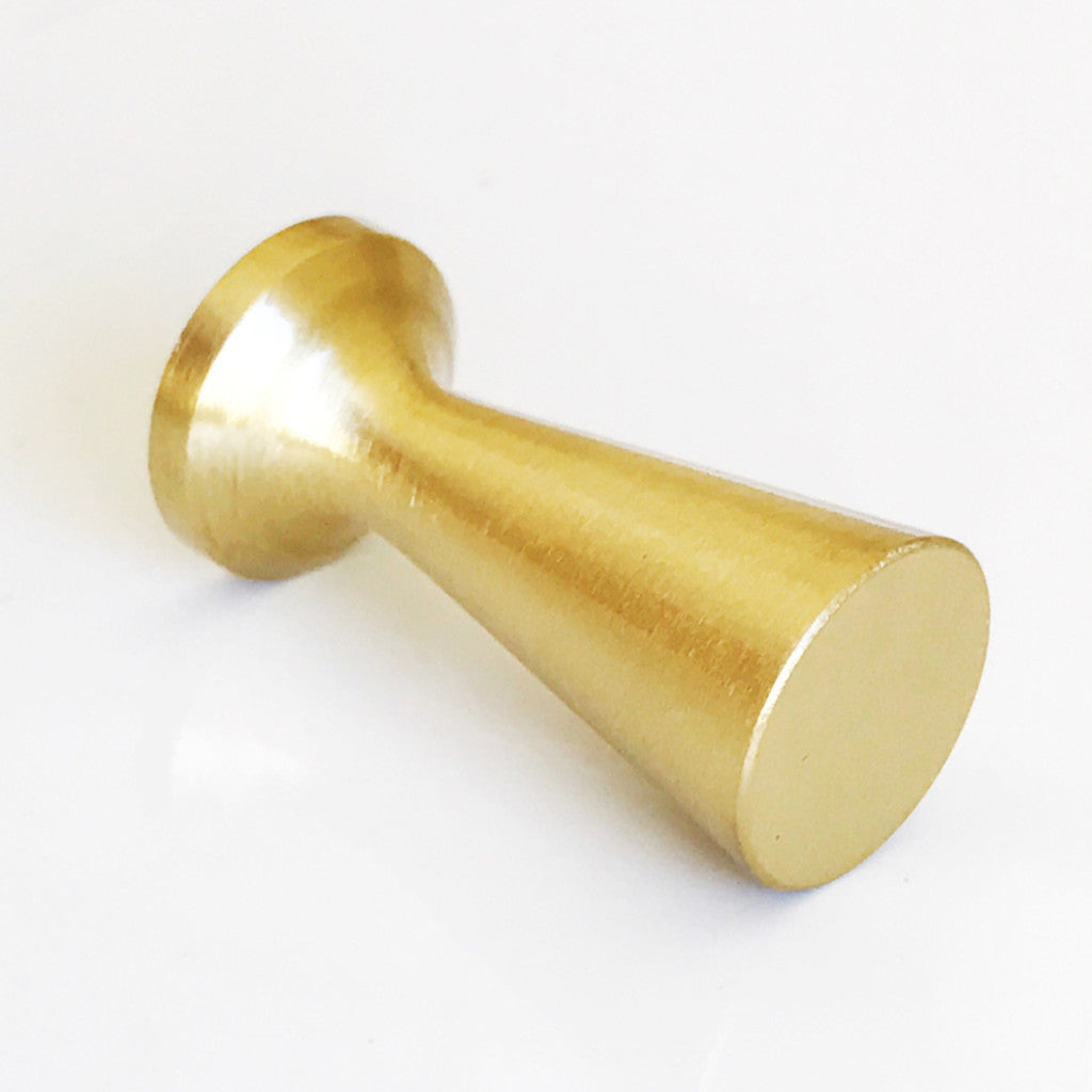 McCobb Style Brass Cabinet Knob-Mid-Century Modern Hardware - Brass Cabinet Hardware
