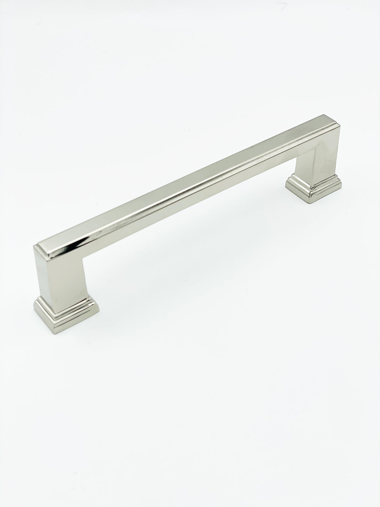 Polished Nickel "Newton" Mission Drawer Pulls - Kitchen Cabinet Handles - Forge Hardware Studio