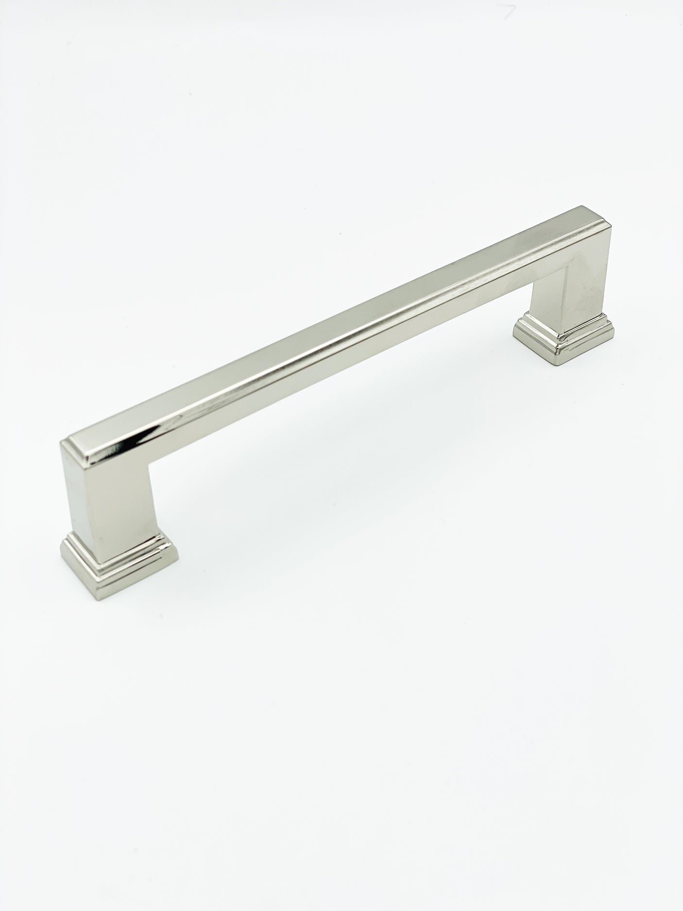 Polished Nickel "Newton" Mission Drawer Pulls - Kitchen Cabinet Handles - Forge Hardware Studio