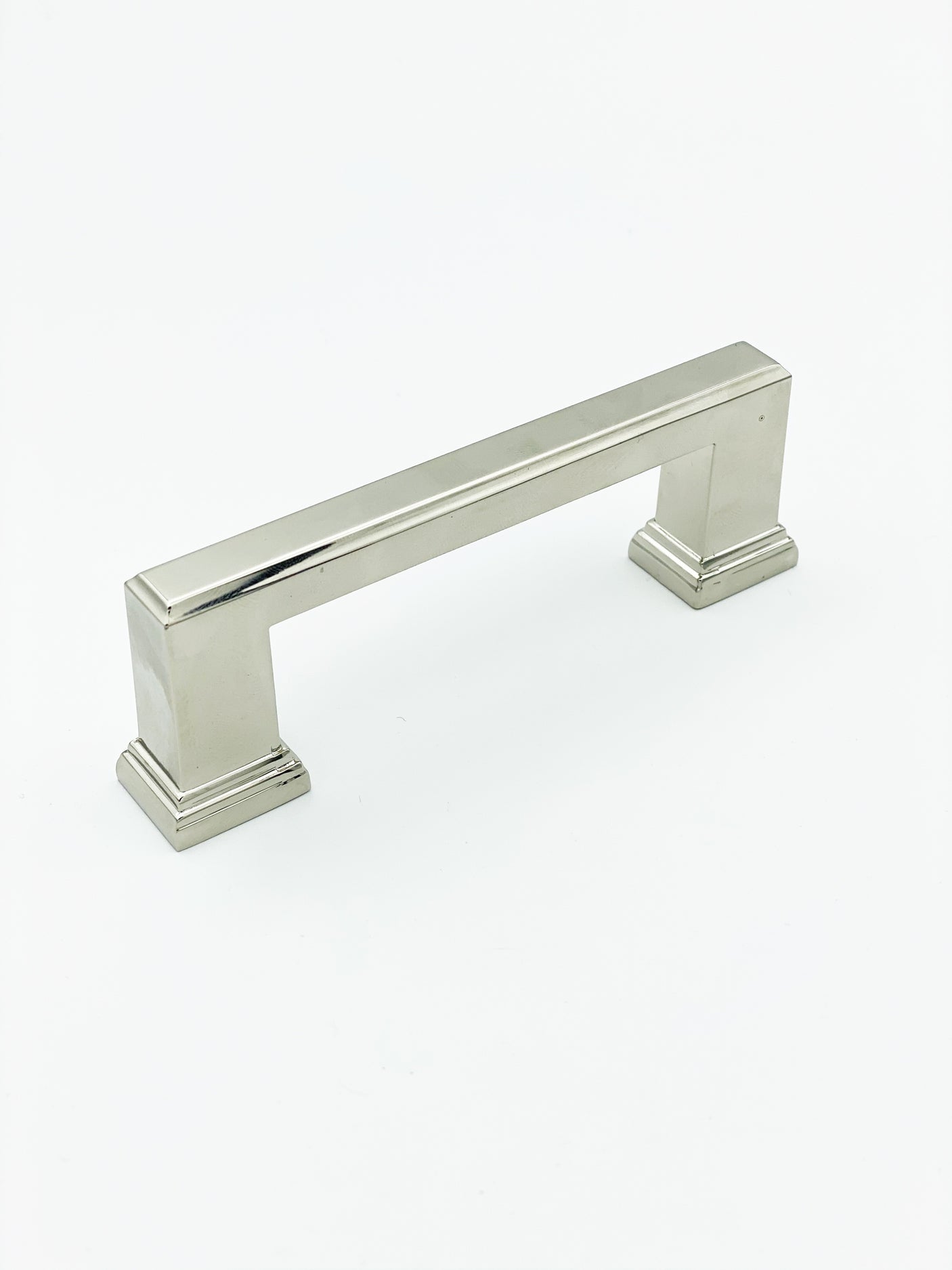 Polished Nickel "Newton" Mission Drawer Pulls - Kitchen Cabinet Handles - Forge Hardware Studio