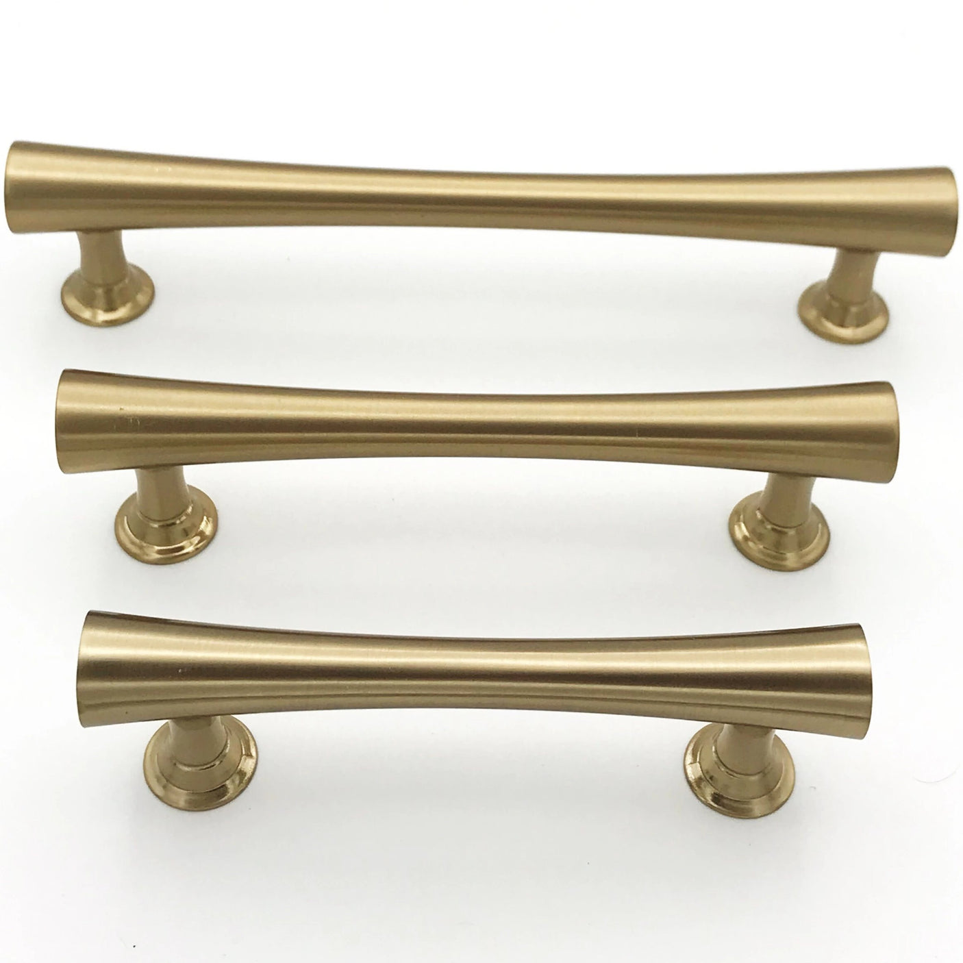 Emma Mid-Century Champagne Bronze Cabinet Knob and Drawer Pulls - Brass Cabinet Hardware
