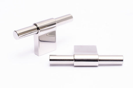 Line Polished Stainless Steel Cabinet Knobs and Drawer Pulls - Brass Cabinet Hardware