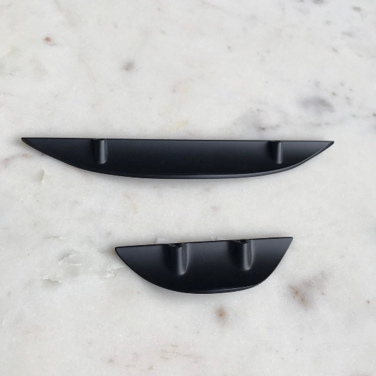 Luna Cabinet Knobs - Matte Black Drawer Pull - Cabinet Handle - Brass Cabinet Hardware