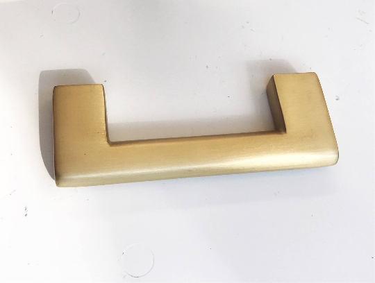 Luxe Brass Drawer Pulls in Satin Brass - Brass Cabinet Hardware
