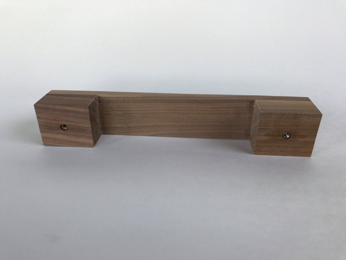 Wood Drawer Pulls - Mid-century Modern Cabinet Handles - Brass Cabinet Hardware