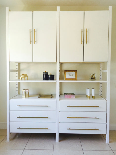Ikea Ivar Hack White Paint Brass Handles