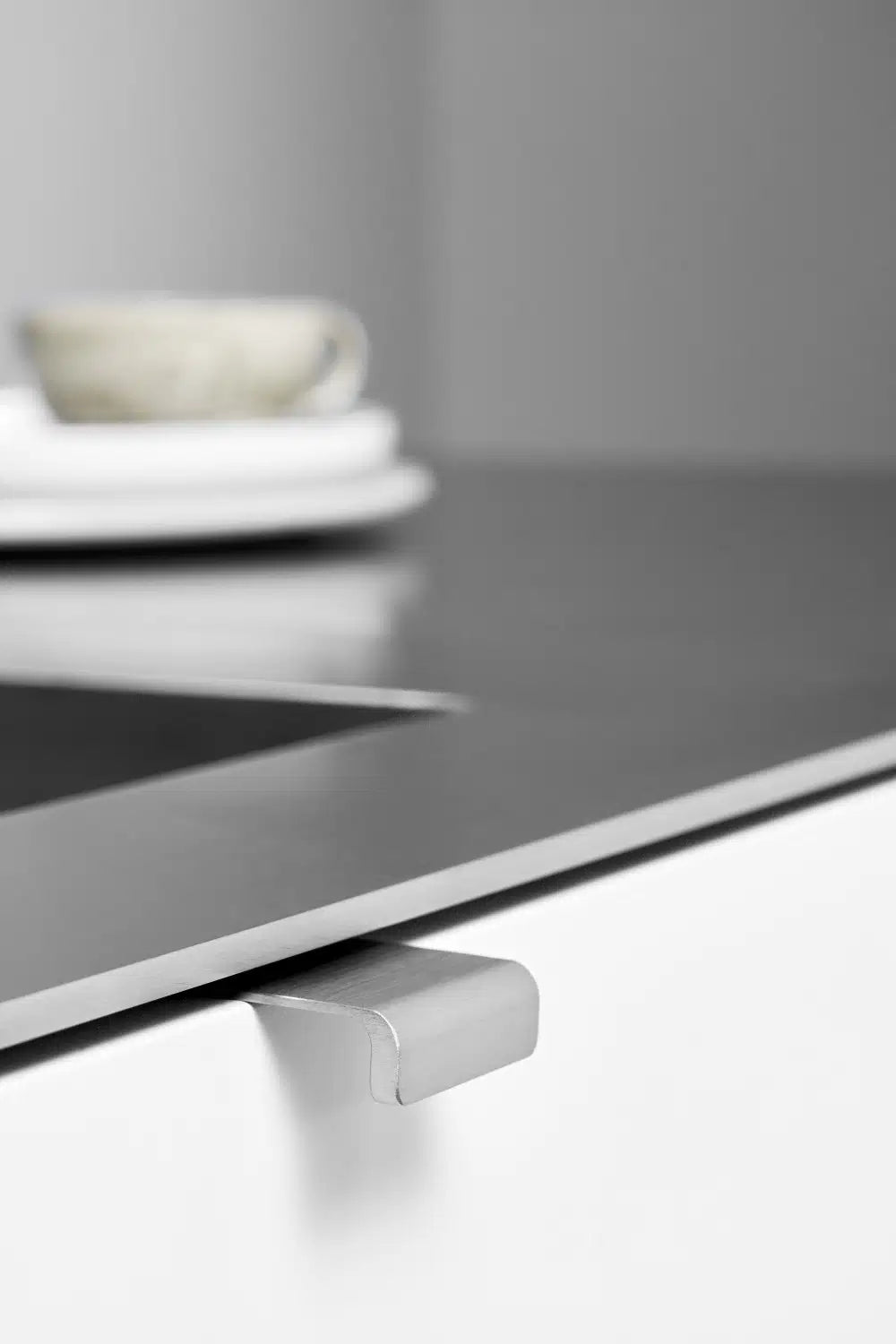 Edge Satin Steel "Artisan" Drawer Pulls - Forge Hardware Studio