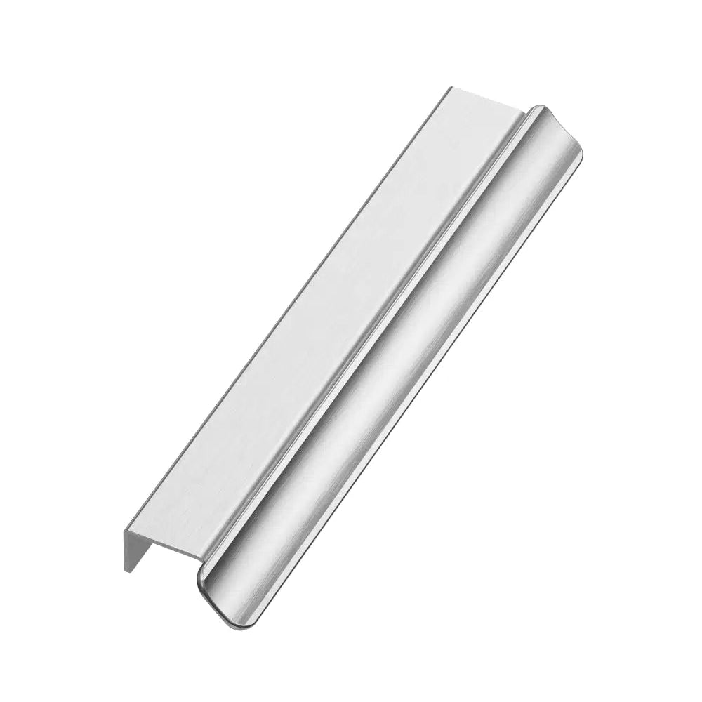 Satin Steel "Volet" Cabinet Drawer Pulls