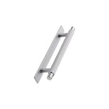 Knurled Backplate Brushed Stainless "Manor" Knobs and Drawer Pulls
