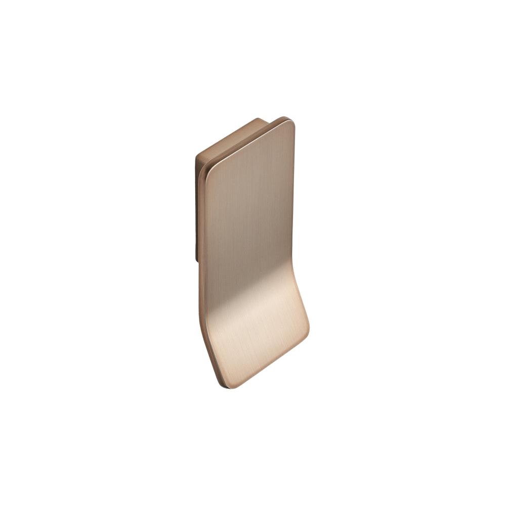 Brushed Bronze "Leaf" Tab Drawer Pulls - Forge Hardware Studio