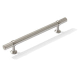 Knurled T-Bar "Contemporary" Satin Nickel Knobs and Pulls