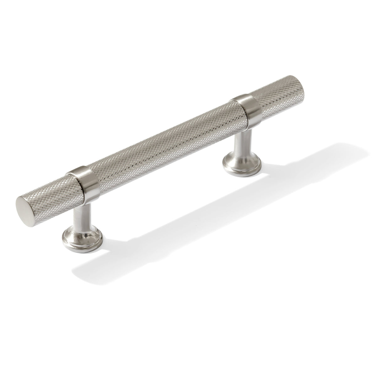 Knurled T-Bar "Contemporary" Satin Nickel Knobs and Pulls