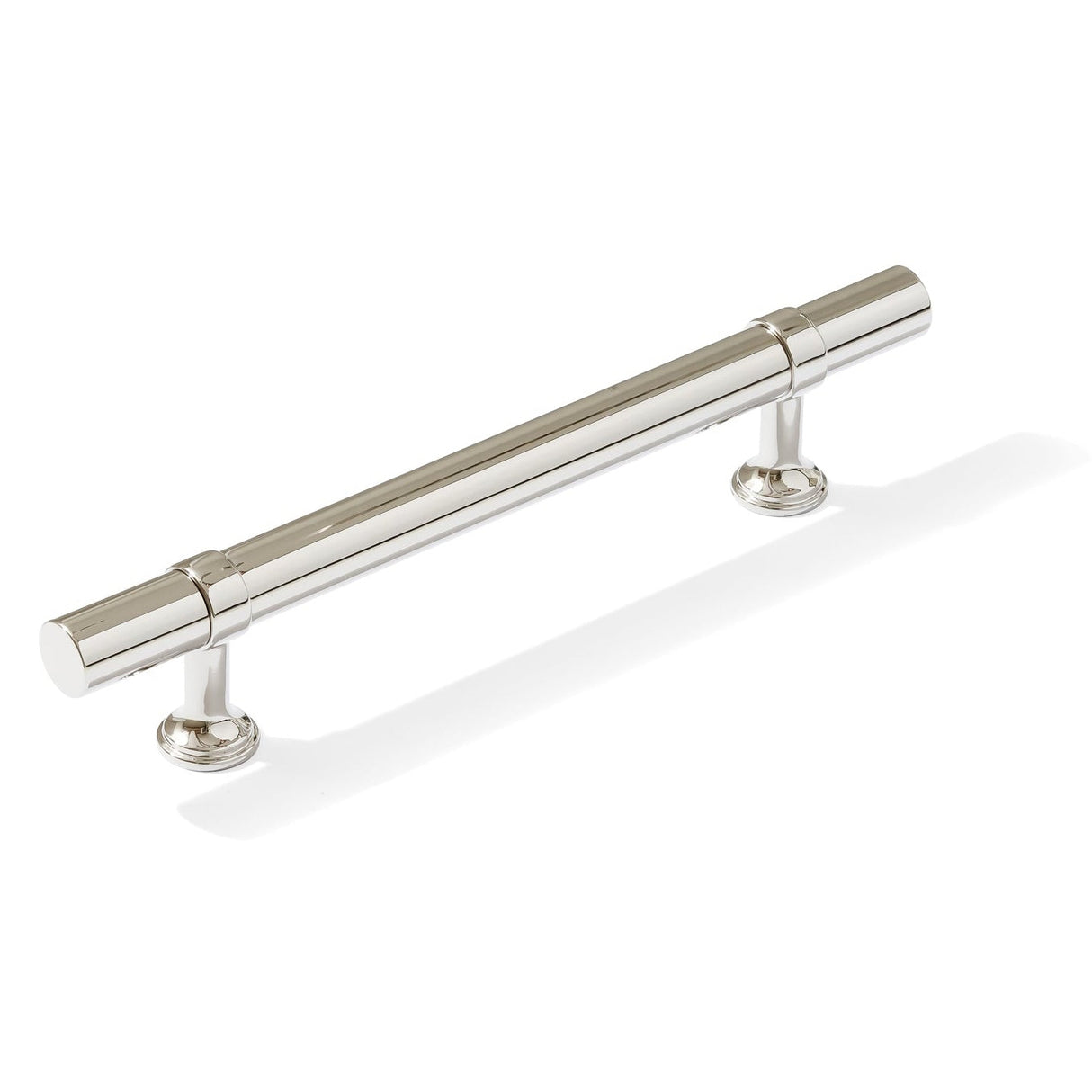 Smooth T-Bar "Contemporary" Polished Nickel Knobs and Pulls