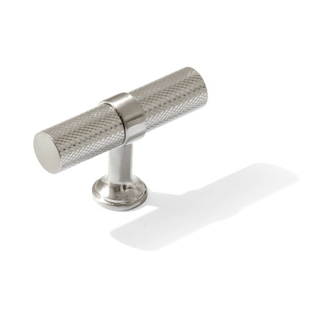 Knurled T-Bar "Contemporary" Satin Nickel Knobs and Pulls