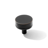 Smooth Oil Rubbed Bronze "Transitional" Cabinet Knobs and Drawer Pulls